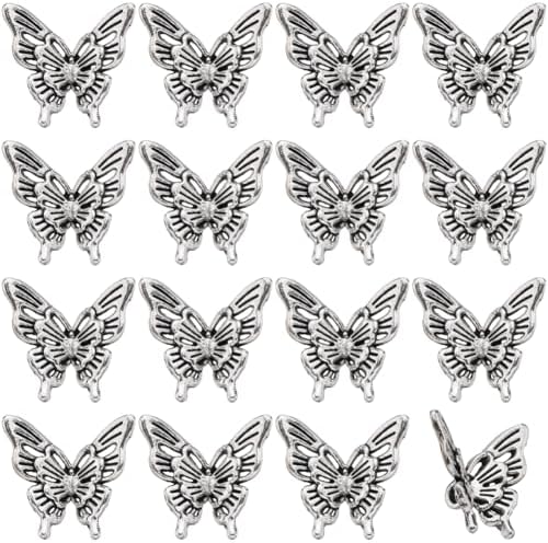 SUNNYCLUE Lot De 72 Breloques Papillon Bicolores, Libellule, Abeille, Insecte, Breloques En Alliage De Style Tibétain Pour La Fabrication De Bijoux, Accessoires, Colliers, Bracelets