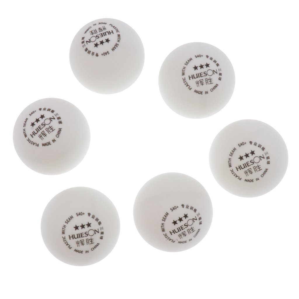 6 Palle da ping pong a 3 stelle da 40+mm per allenamento avanzato/competizione