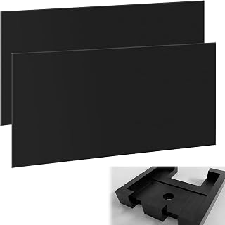 Maeklon 2-Pack 24x48x1/4" Black HDPE Sheets - Durable High Density Polyethylene Boards for DIY, Crafts, Marine & Industrial Projects