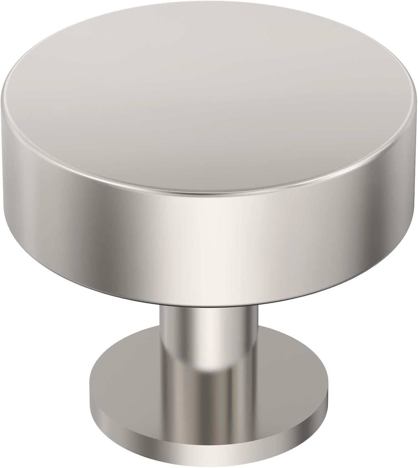 Amerock BP36864PN | Radius 1-1/4 inch (32mm) Diameter Polished Nickel Cabinet Knob | Kitchen Cabinet Hardware | Furniture Hardware | Drawer Handle