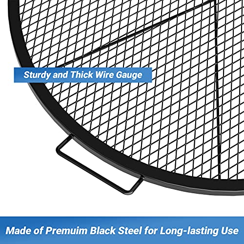 Onlyfire X-Marks Fire Pit Grill Cooking Grate, Outdoor Campfire Bbq Grill, Round - 30 Inch #TOP2