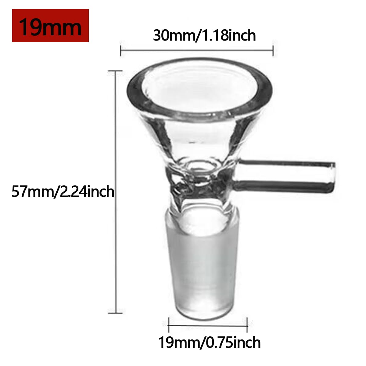 Karter Scientific 210Q3 Natural PP Plastic Funnels, Short Stem, 55mm (Pack of 25)