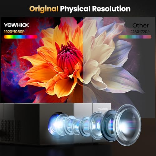 Image of 4K Projector with Built-in Apps, 1500 ANSI /Compatible with Netflix /Dolby Audio Smart Projector with WiFi 6 and Bluetooth 5.3,Outdoor Movie Proyector for Home Theater Gift for Her /Him