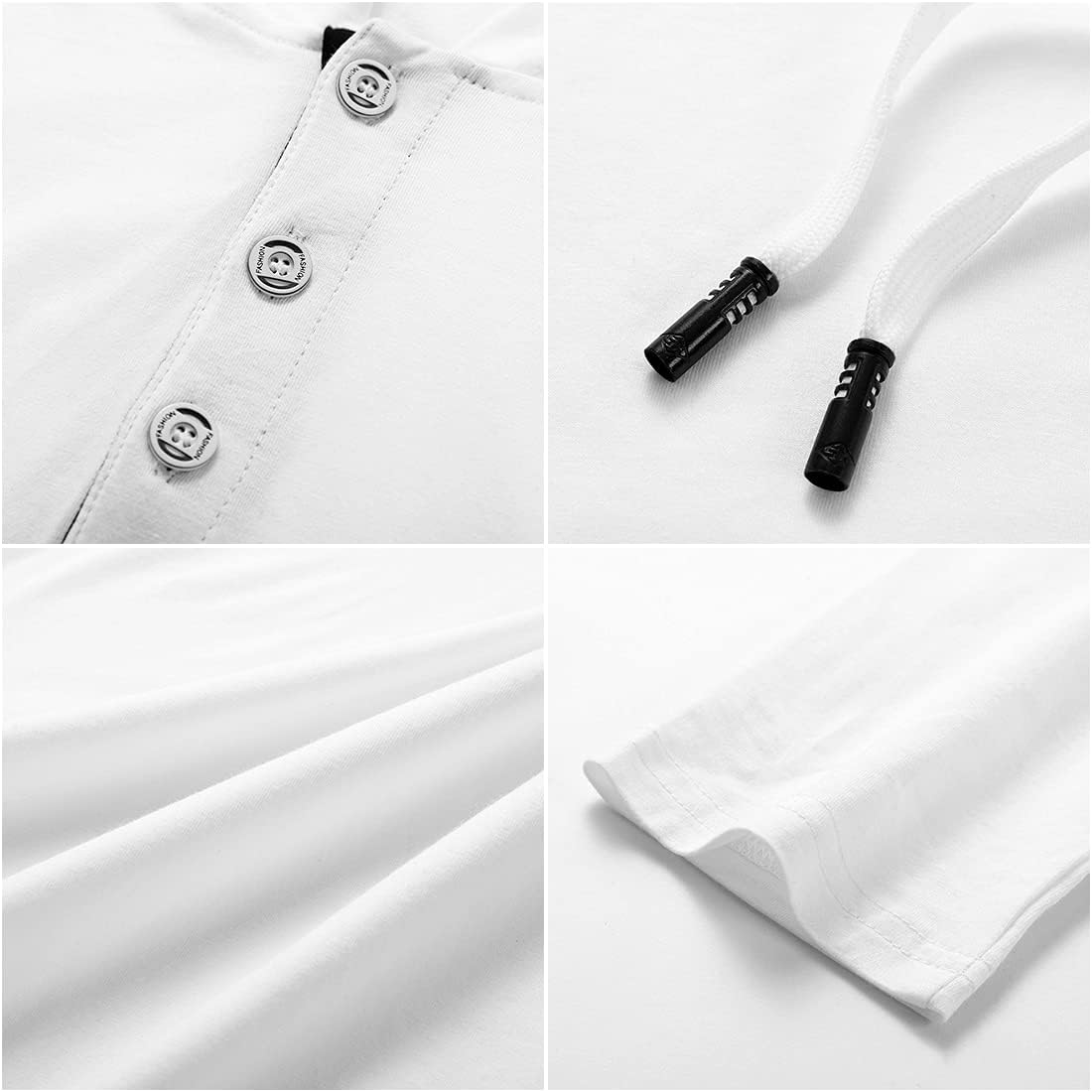 Aiyino Men's Long Sleeve Fashion Athletic Hoodies Sport Sweatshirt Hip Hop Pullover - Image 4