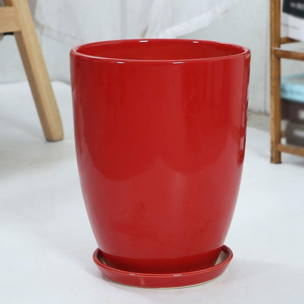 7.59インチ セラミック 植木鉢 アウトドア ホーム リビングルーム コーヒー テーブル オフィス 装飾 カップ型 植木鉢 6色