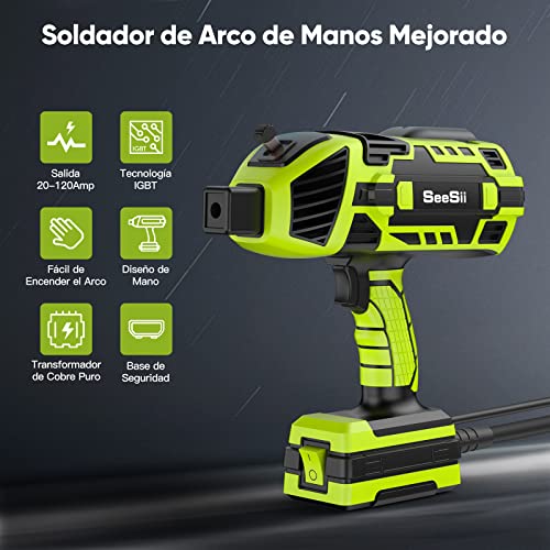 Seesii Upgraded lasmachine FA202-220V met IGBT-omvormer 6 Variabele stroomregeling Draagbaar booglaspistool voor 3/32“-1/8” draadstangen Elektrische lasset - Afbeelding 3