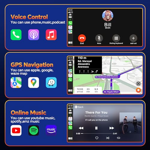 Volam Adattatore 2 In 1 Per Auto Wireless Carplay E Android Auto, Plug And Play Wifi Da 5 Ghz, Converte Cablata In Wireless Per Auto Carplay/Android Cablato Oem - 7