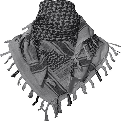 TACVASEN Winter Scarf Men Warm Cotton Scarf Thermal Windproof Scarf Snow Ski Outdoor Skiing Mens Work Scarf Grey Gray(Size: One Size)