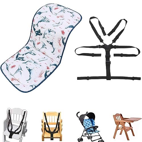 Cojín para Silla Alta, Asiento de Cojin para niños, Cojín para Asiento para Niños Bebés para Carriola,Transpirable, con...
