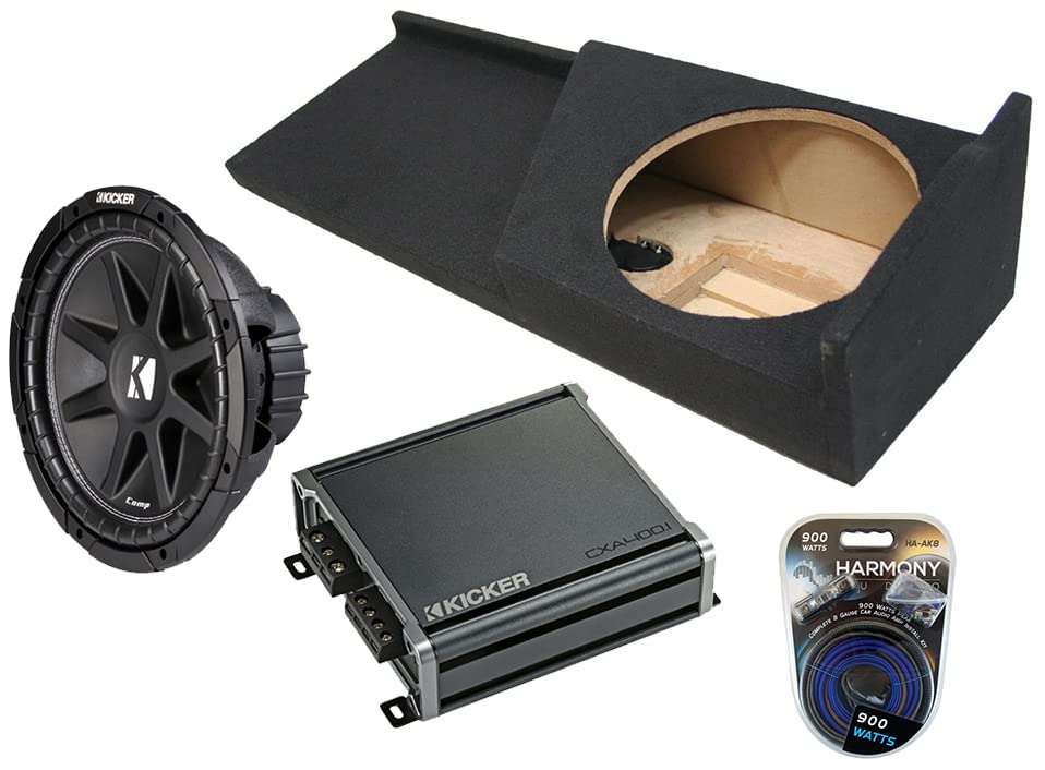 HarmonyAudio HA-AK4 for Chevy Silverado Ext Cab Truck 2007-2013 4 Gauge 1800W Amp Kit, Kicker 43C124 12