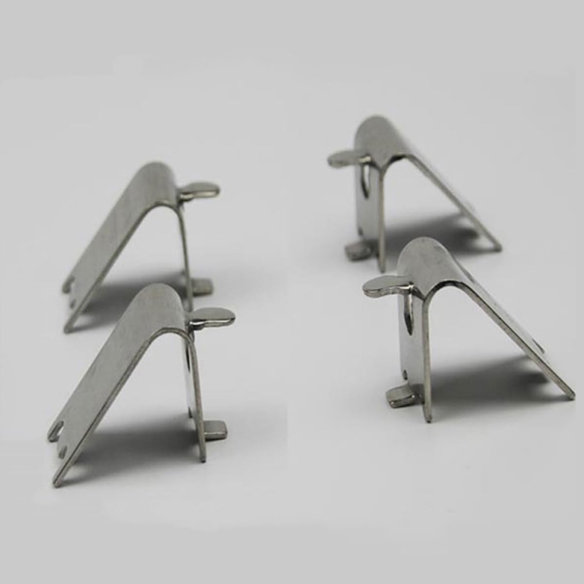 KeuLen Clips for Estante de refrigerador en Forma Z Acero Inoxidable, Soportes for congelador for estanterías Metal y Madera, Uso doméstico Cocina, 25 uds
