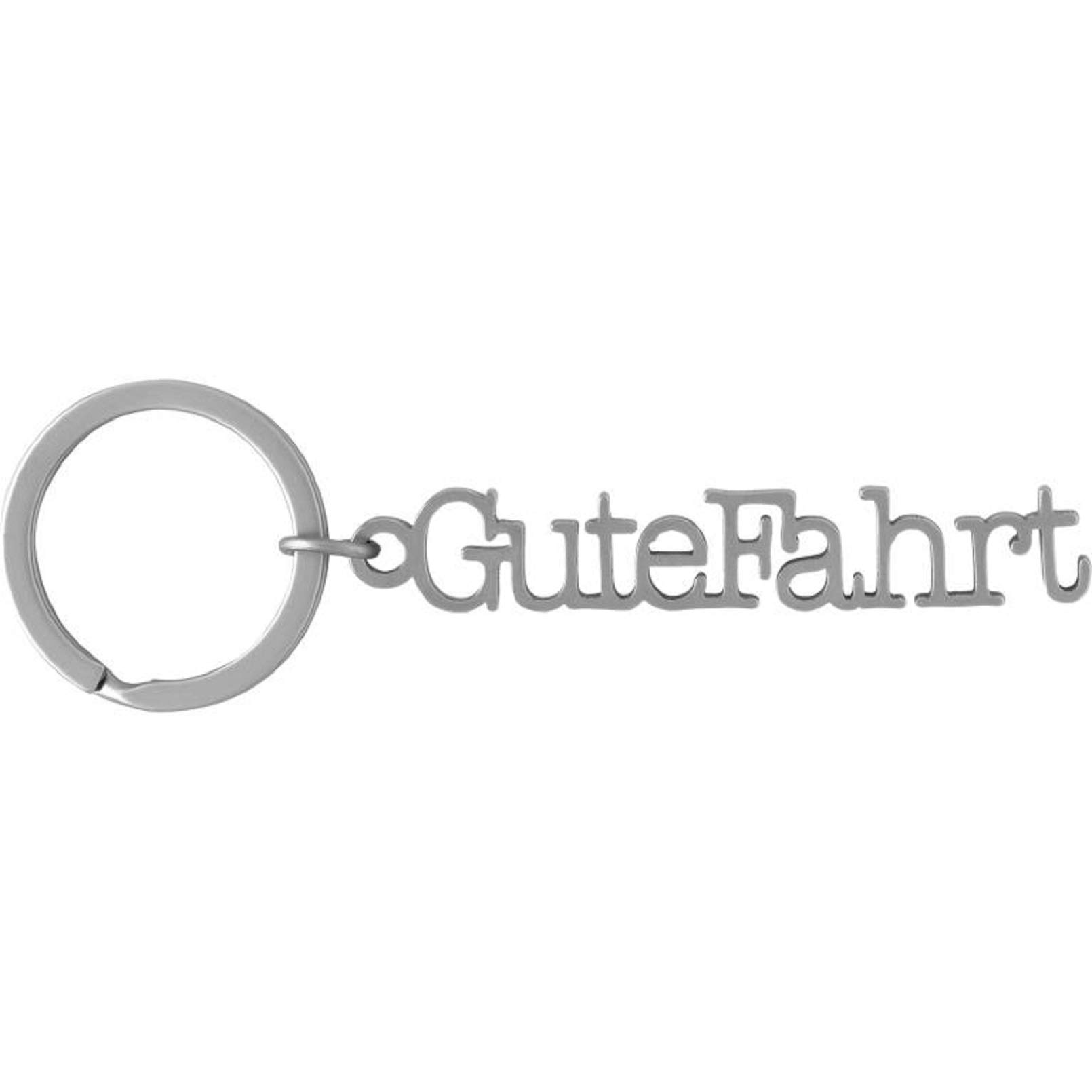 Schlüsselanhänger „Allzeit Gute Fahrt“ Aus Metall, Silber, 9,6 Cm – Witziges Geschenk Für Autofahrer