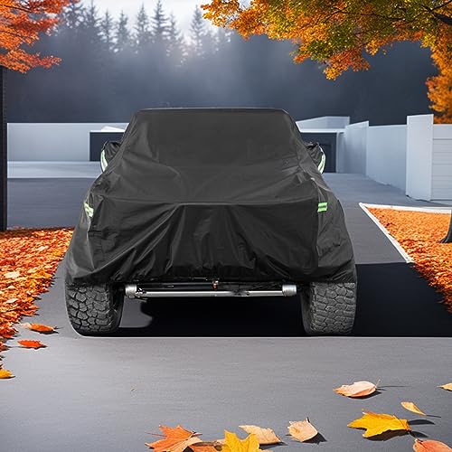 Image of Waterproof Cover for Jeep Wrangler 2-Door with Driver Door Zipper | Jeep Wrangler 2-Door Fit，Waterproof Cover，All-Weather Protection，Driver Door Zipper，Dust & UV Resistant