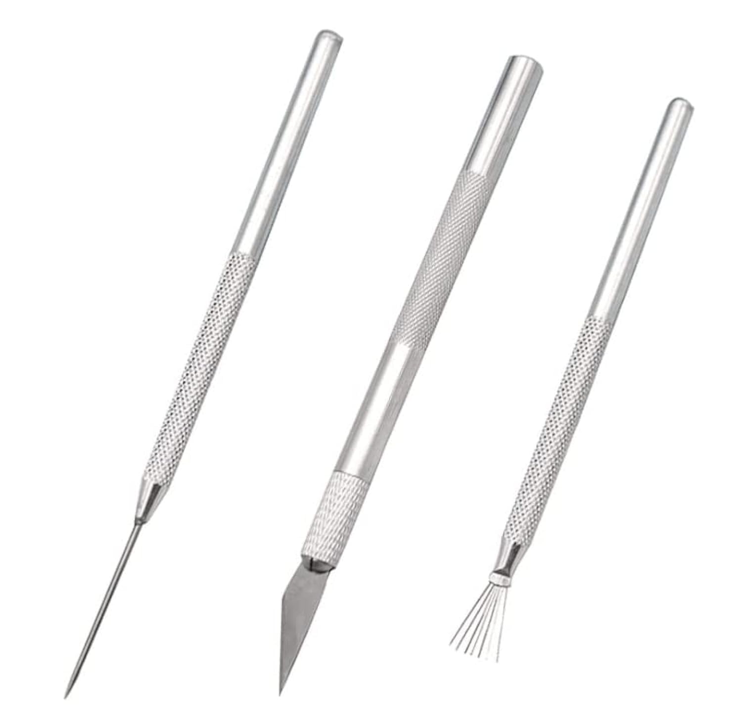 HLLMX 3 PCS Clay Ceramic Needle Tools Pottery Craft Tools Clay Ceramic Needle Detail Tools Sculpture Feather Pin, Carving Knife and Needle Detail Tools for Clay Pottery Sculpting-picture-16