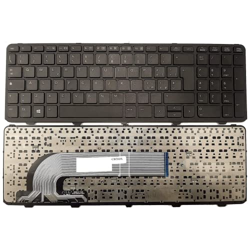 Clavier pour HP Probook 650 G1 azerty italien de remplacement avec cadre sans trackpoint