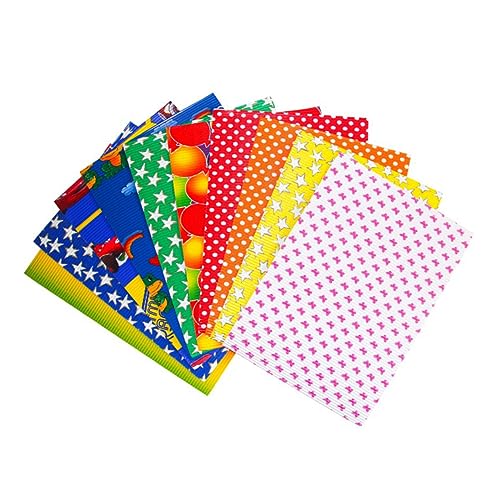 Sewroro 10 Pçs Papel De Construção Origami Para Papel Ondulado Colorido Papel Para Colorir Papel Ori