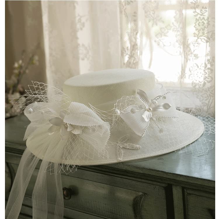 3284 Large Fascinator Hats For Women Church Sinamay Headband Clips Mesh Christmas Sinamay Fascinator Perfect Wedding Hat Unique  main image 4