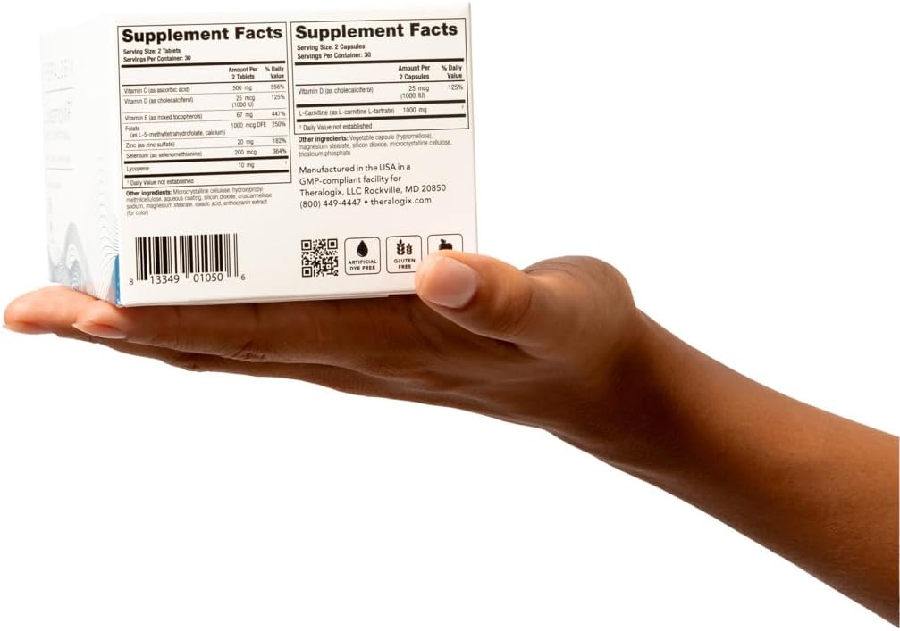 Theralogix ConceptionXR Motility Support Formula - Men's Preconception Vitamins for Fertility Support - Male Fertility Supplements for Sperm Health* - NSF Certified - 60 Tabs + 60 Caps (30-Day Supply) - Image 7