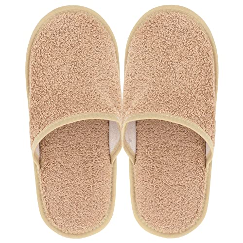 Linnea Chaussons de Bain Pure Marron Beige Taille Extra Large XL du 44 au 45