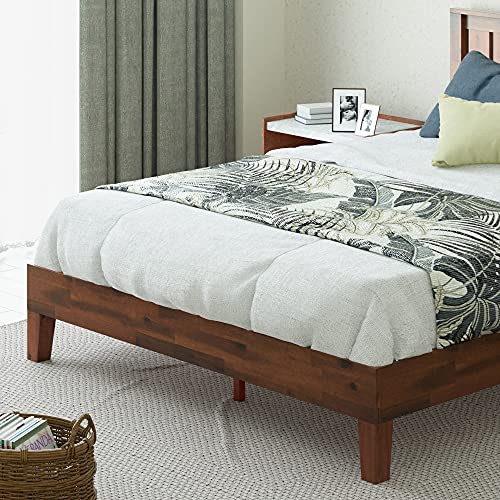 Image of ZINUS Vivek Deluxe Wood Platform Bed Frame with Headboard, Wood Slat Support, No Box Spring Needed, Easy Assembly, Queen