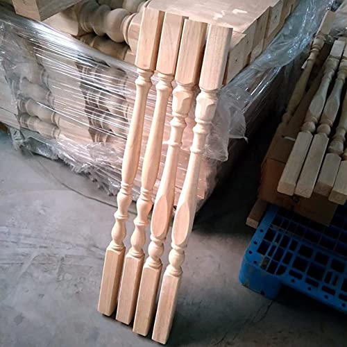 Balaustre de escalera para balcon de madera de roble de 120 cm de altura 7
