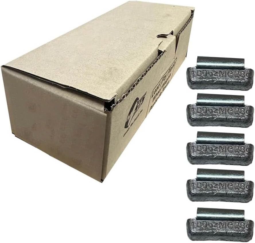Generic Uncoated MC Wheel Weights Lead Clip on Wheel Weights (1.00 oz - 50 Pack), Gray