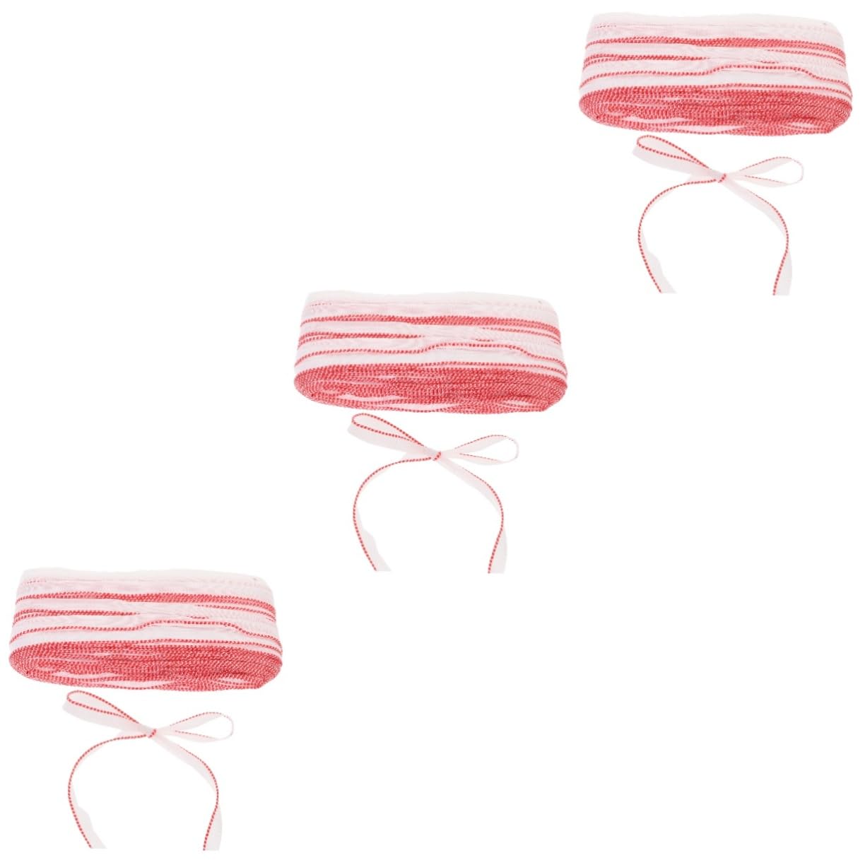 Housoutil 3 Rouleaux Ruban de Reliure pour Rouge et Blanc Bande Décorative pour Albums Photo Matériau de Fixation pour DIY Accessoire de Reliure Stable et Polyvalent