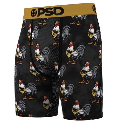 Calzoncillos bóxer PSD Cocky Gold para hombre con entrepierna de 7 pulgadas