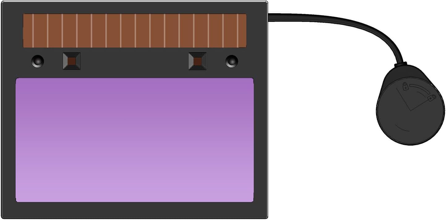 An auto-darkening welding filter.