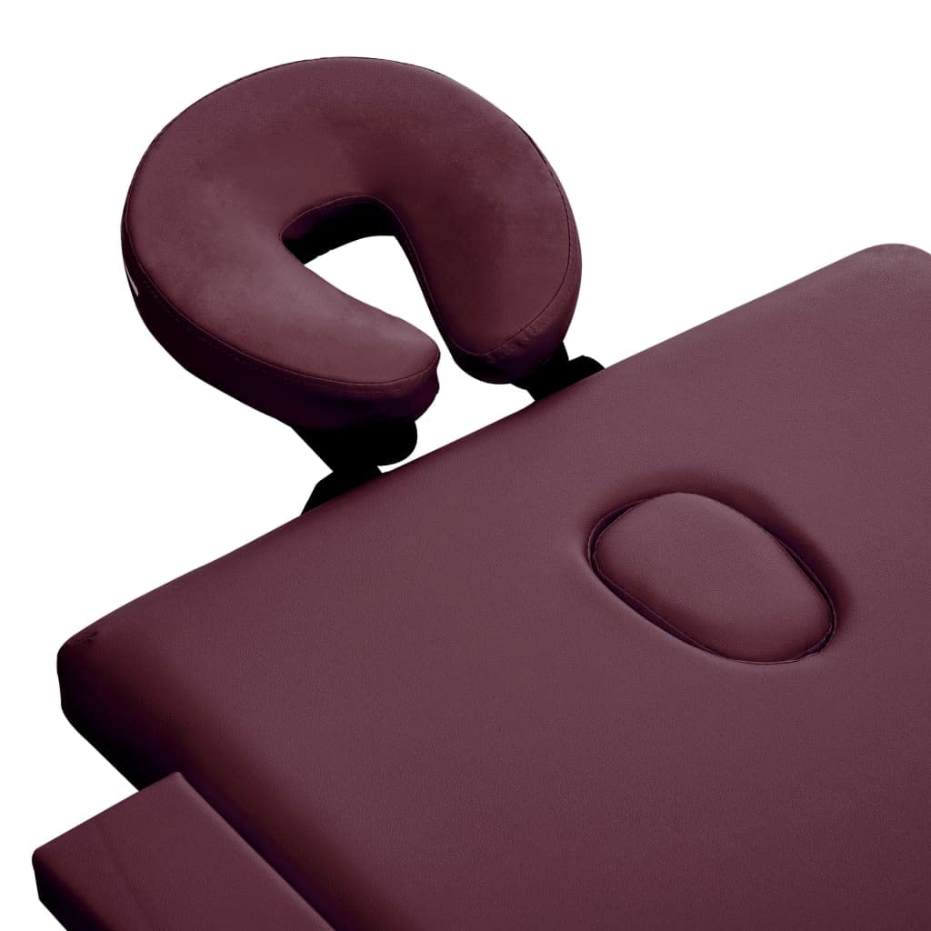 Table de Massage Pliable 3 Zones Violet vin,Santé & beauté,Hygiène personnelle,Massage & Relaxation,Tables de Massage,18.85 kg-110190