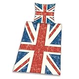 bettwäsche amerika flagge Hochwertiges Material: 100% Baumwolle/Renforcé, Produziert nach Oeko Tex Standard 100, Kräftige Farben, Pflegeleicht: Waschbar bei 60°C, Trocknergeeignet