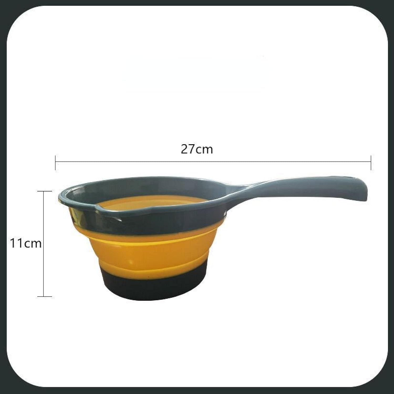 ABAGAL Household Long Handle Folding Water Scoop Kitchen Portable Plastic Thickened Water Spoon Kids Baby Bath Spoon Bath Water Scoop Dark Green : Baby