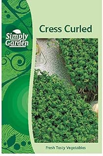 Simply Garden Cress Curled Seeds Vegetable Herb Sprouting Grow Your Own Garden
