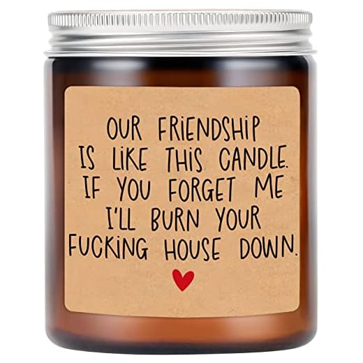 Going Away Gifts for Best Friends, Friendship Candle Gift - Bestfriend Christmas, Birthday Gifts for BFF, Women, Female Friend, Coworkers - Present for Long Distance - Hendson Candles