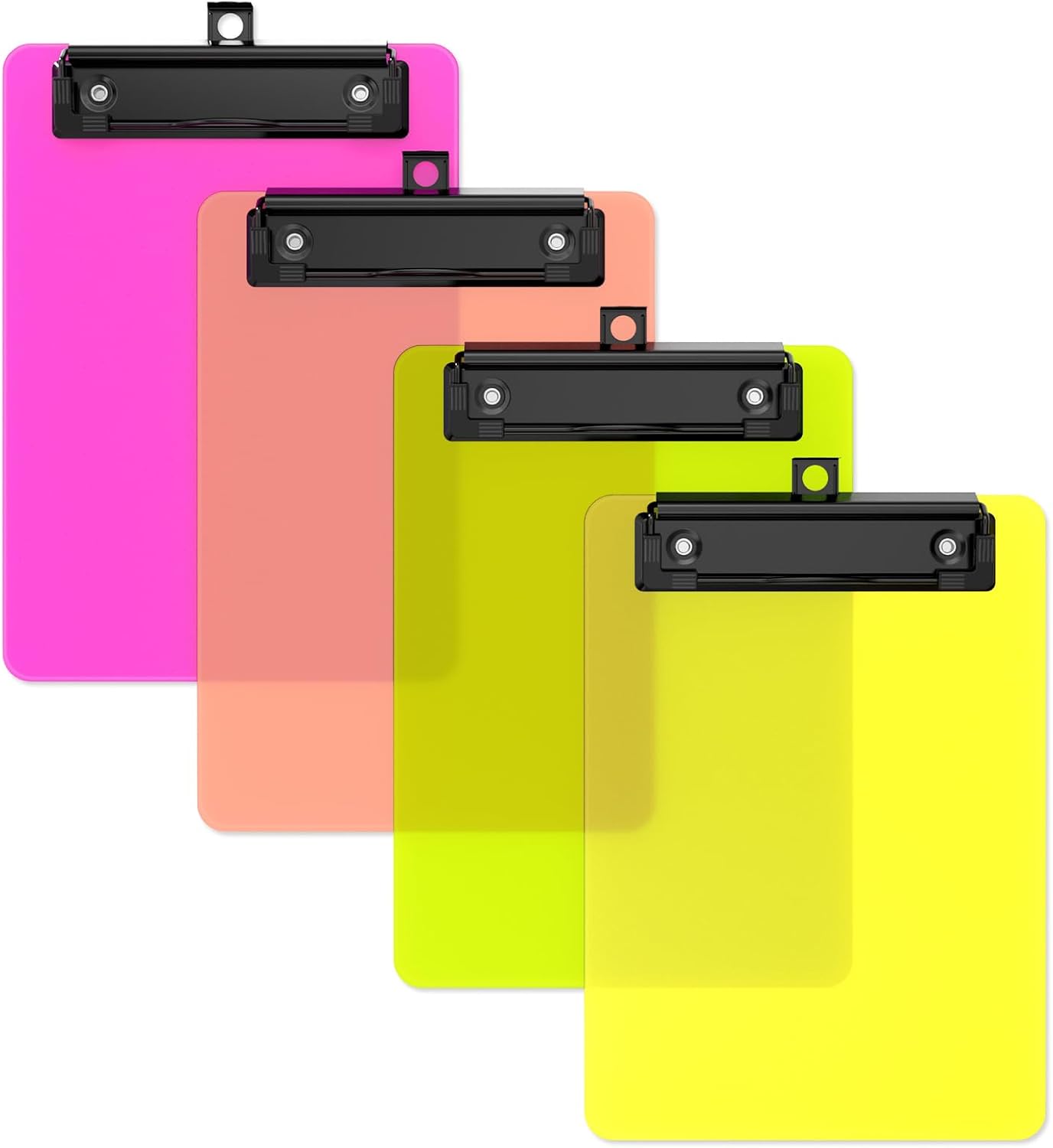 4 Pack Night Light Small Clipboard, 5 x 7 Mini Size