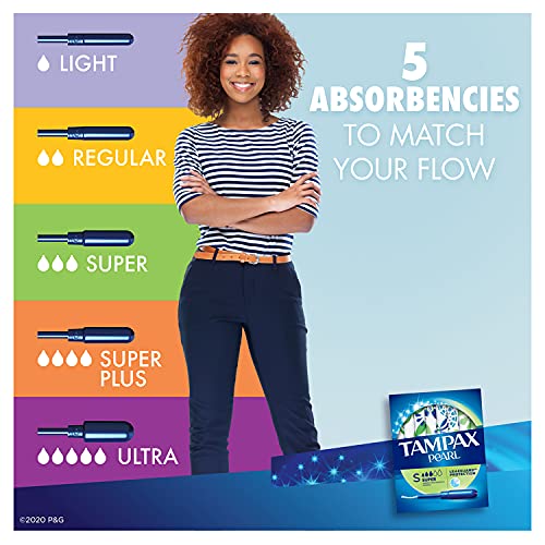 Tampax Pearl Super Plastic Tampons, 18 Count (Unscented) - Image 3
