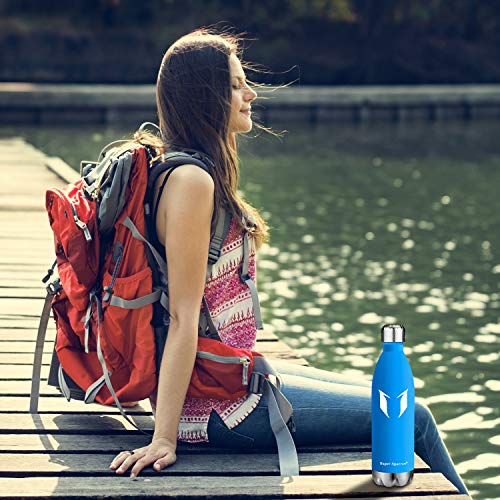 Super Sparrow Insulated Water Bottle Double Wall Vacuum Stainless Steel Bottle, Small Mouth Cola Shape Travel Thermal Flask 12/17/25oz Bottles, Perfect for Outdoor Sports Camping Hiking Cycling