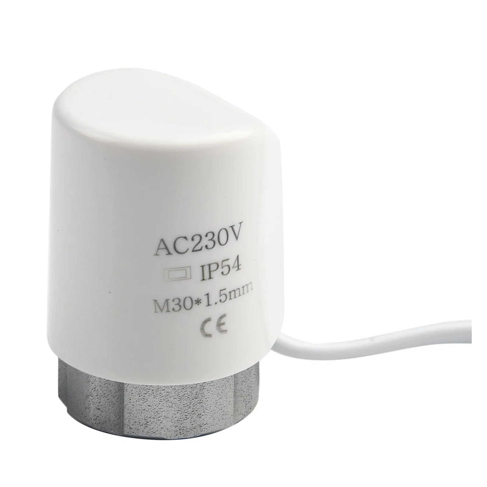 Siłownik elektrotermiczny AC230V M30*1,5mm elektryczny siłownik termiczny do zaworu grzejnikowego ogrzewania podłogowego(Normally Closed)