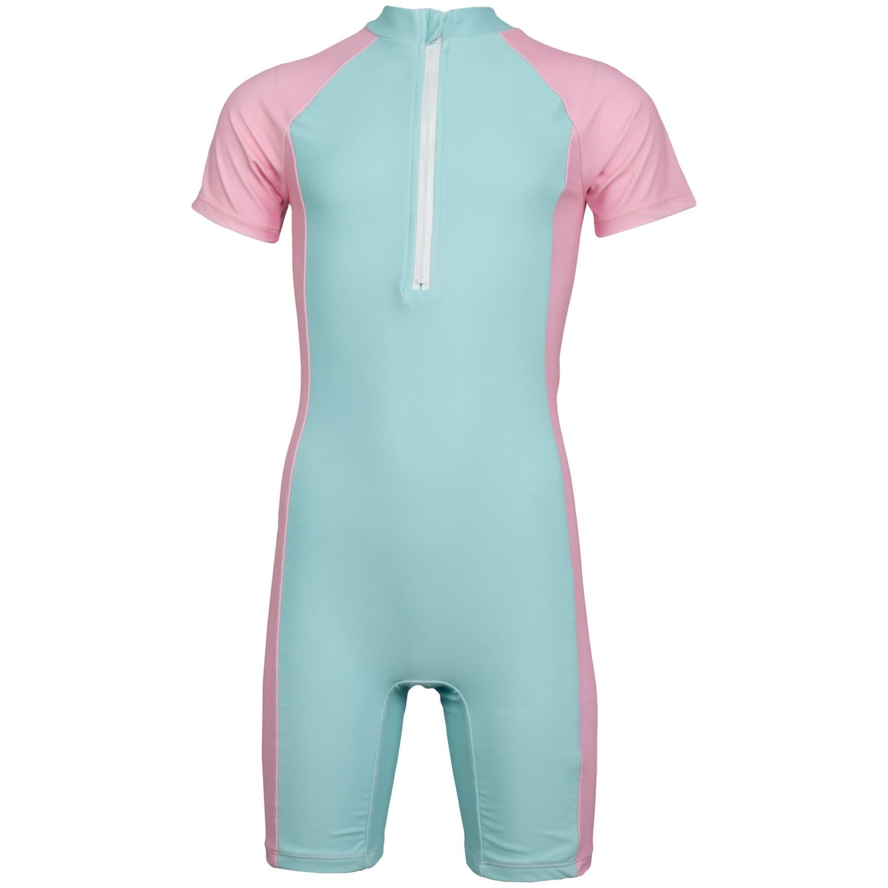 A2Z 4 Kids Girls One Piece Wetsuit Swimsuit Surfing Diving Swimming Costume - SW Wetsuit 868 Aqua 4-5