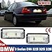 Hacreyatu 2x Led License Plate Lights Compatible with BMW E46 3-Series Pre-LCI 323i 328i 25i 330i 325xi 330xi Sedan/Wagon OEM# 51138236269