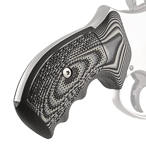 Vz Grips Smith & Wesson K/L-Frame Tactical Diamond Round Bottom, Superior Comfort, Superior Control, Made In The Usa, Black Gray, 2 Panels #TOP1