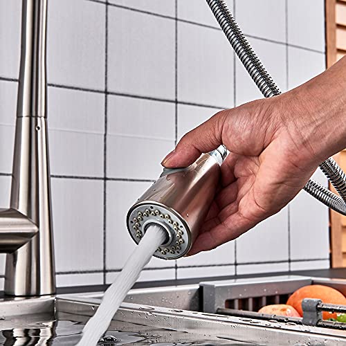 Mélangeur eau chaude froide pour évier de ferme et bar avec douchette rétractable - 4