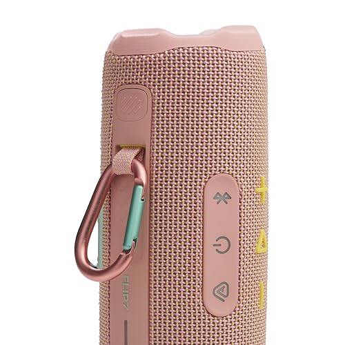 Image of JBL Flip 7 - Portable Waterproof and Drop-Proof Speaker, Bold JBL Pro Sound with AI Sound Boost, 16Hrs of Playtime, and PushLock System with Interchangeable Accessories (Pink)