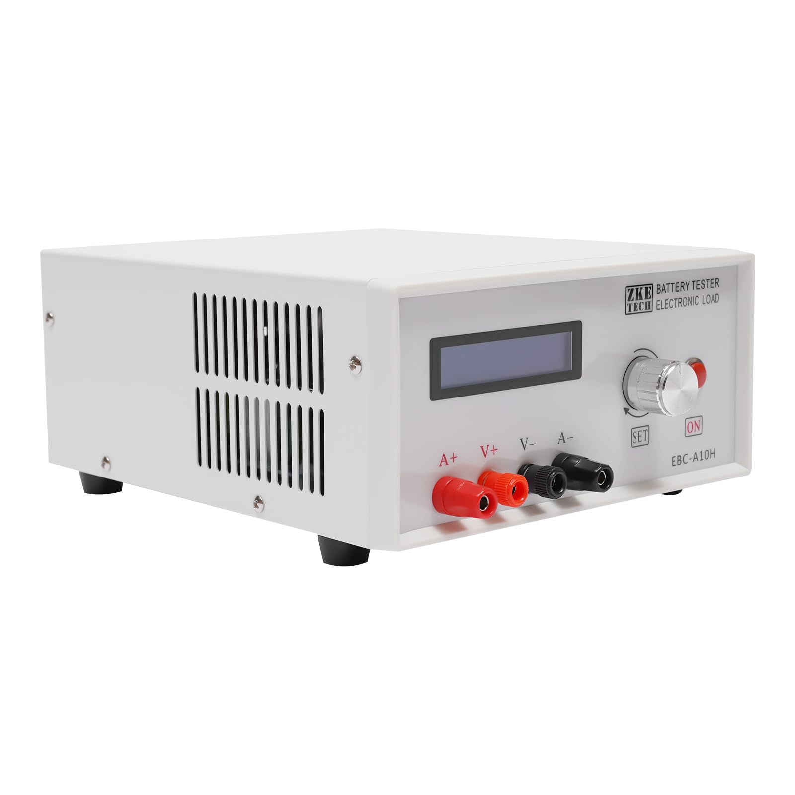 Tester elettronico per batteria, 150 W, tester per batteria, con funzione di ricarica e scarica, 10 A, tester di capacità e prestazioni per batterie al litio e al piombo, con display LCD e clip di