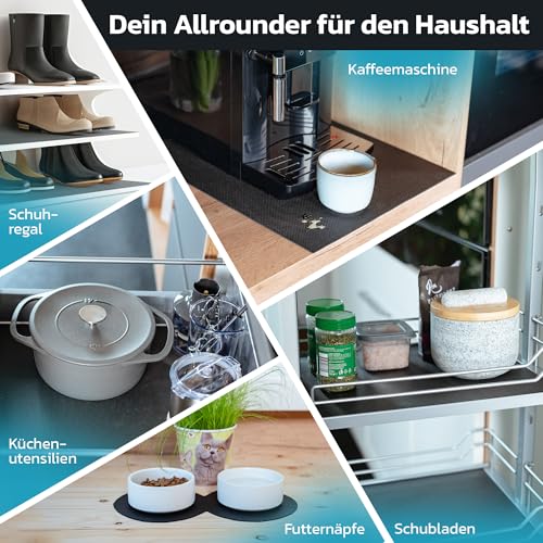 TRIBURG Universal Anti Rutsch Schmutzmatte 120x100cm Zuschneidbar und Wasserdicht - Kofferraummatte - Antirutschmatte Auto - Antirutschmatte Schubladen - Kofferraum Schutzmatte