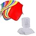 AIVS 48 Pieces Children's Artists Fabric Aprons & Chef Hats for Kitchen, Classroom, Community Event, Crafts and Art Painting Activity,Kid's Size(M 2-12 Year)