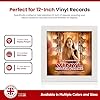 Alison Kingsgate 12x12 White Vinyl Record Frame - Display Modern Frames for LP Album Covers & CDs - Engineered Wood with Shatterproof Perspex Front - Gift for Music Lovers #3