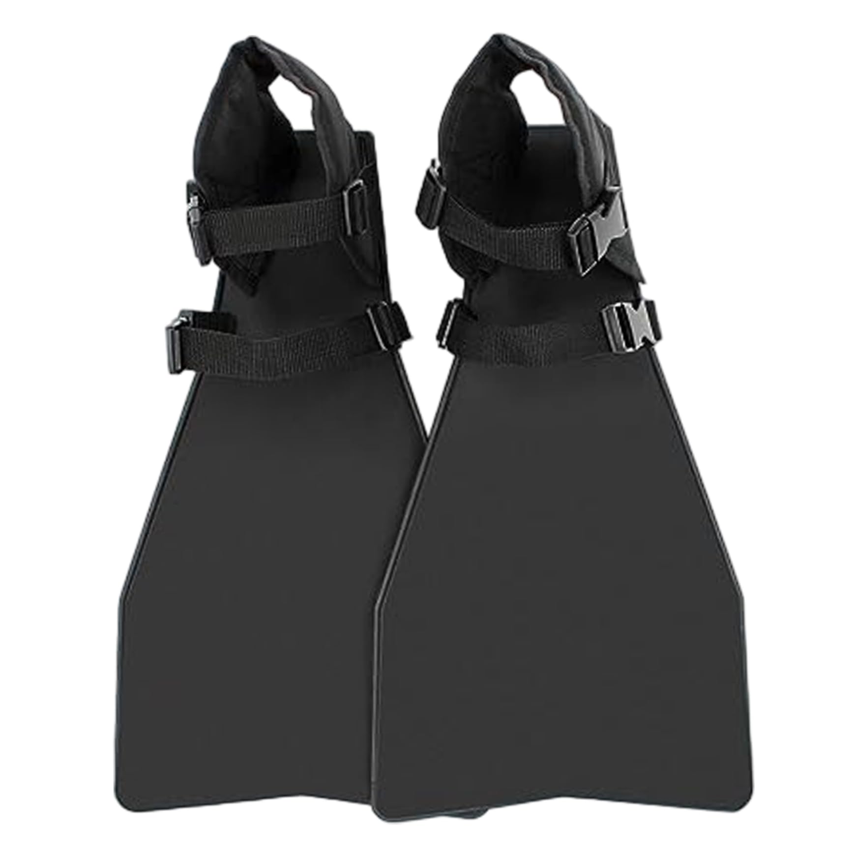 1 paio di pinne for tubo galleggiante, da nuoto con fibbia regolabile resistente all'abrasione, for pesca, subacquea, immersioni, nero#