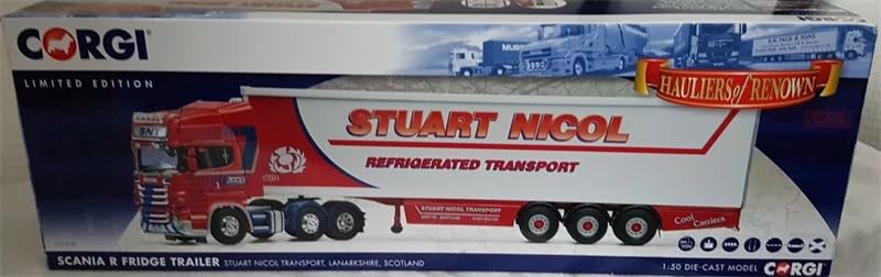 ACE HOBBYfor Corgi for Scania R Fridge Trailer for Stuart Nicol Transport 1:50 Truck Pre-Built Model