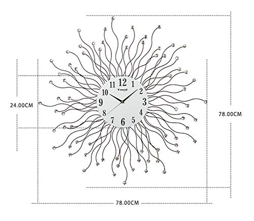 Wall Clock, 20 Inch Creative Wall Clock Living Room Large Wall Charts ...